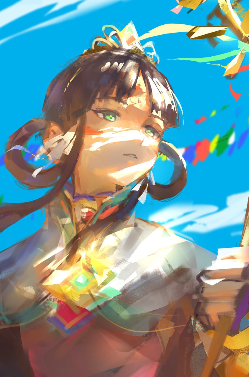 rayfa padma khura'in (ace attorney and 1 more) drawn by qosic