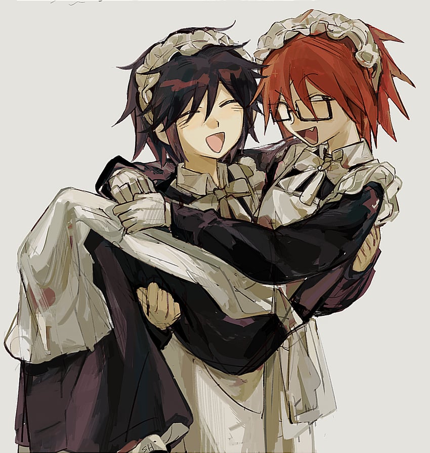 randal ivory and tsukada satoru (randal's friends) drawn by shan_hou