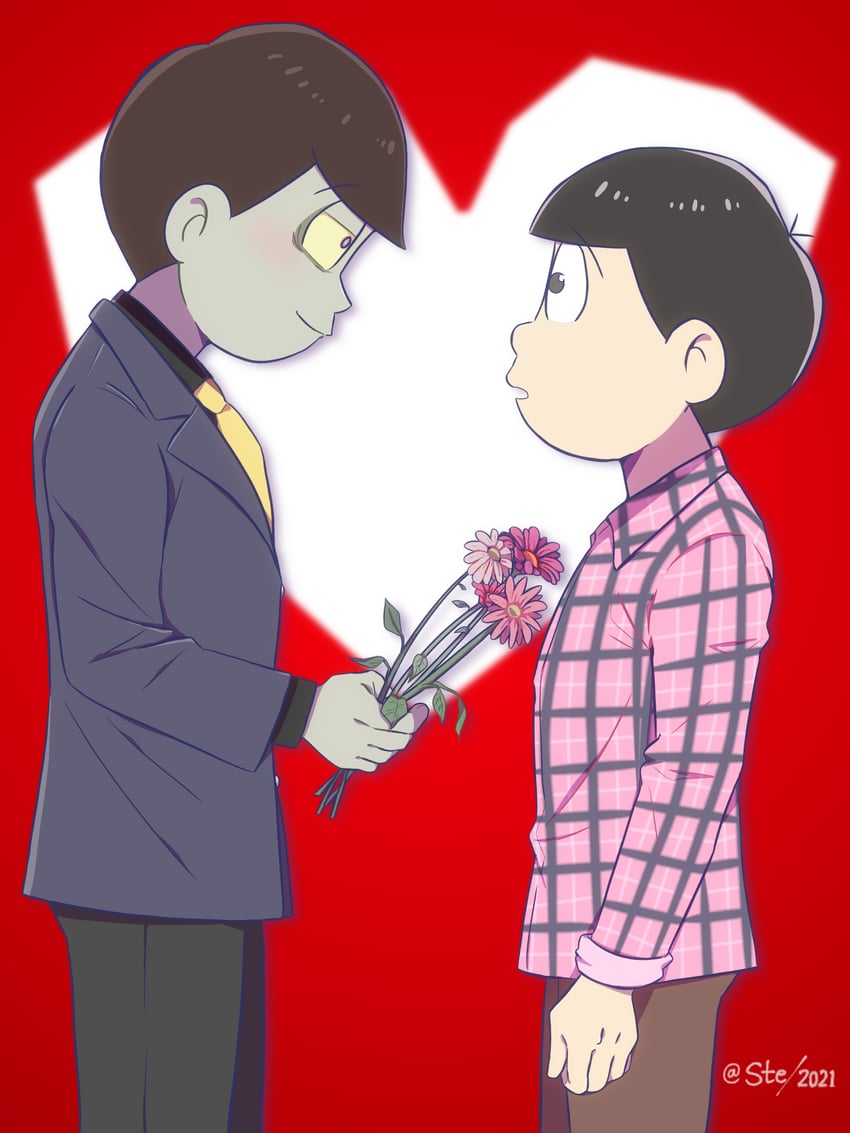 matsuno todomatsu and atsushi (osomatsu and 1 more) drawn by e-ste002