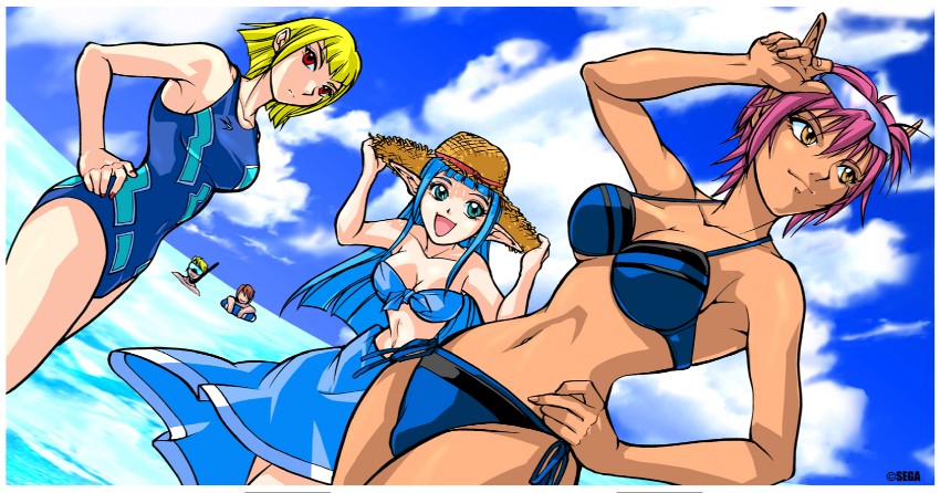rupika, ash, ramarl, bernie, and sue (phantasy star and 1 more)