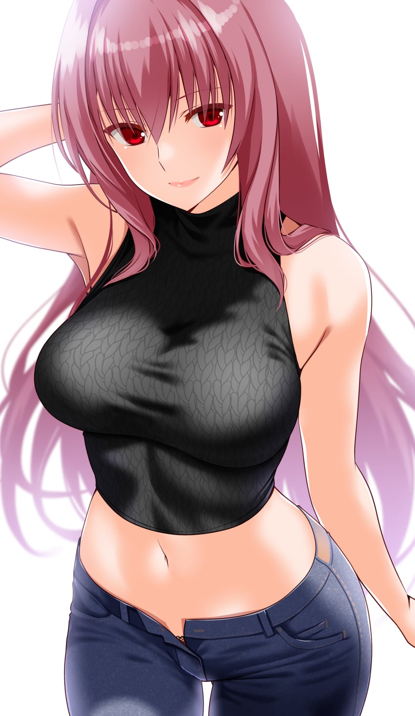 scathach (fate and 1 more) drawn by engo_(aquawatery)