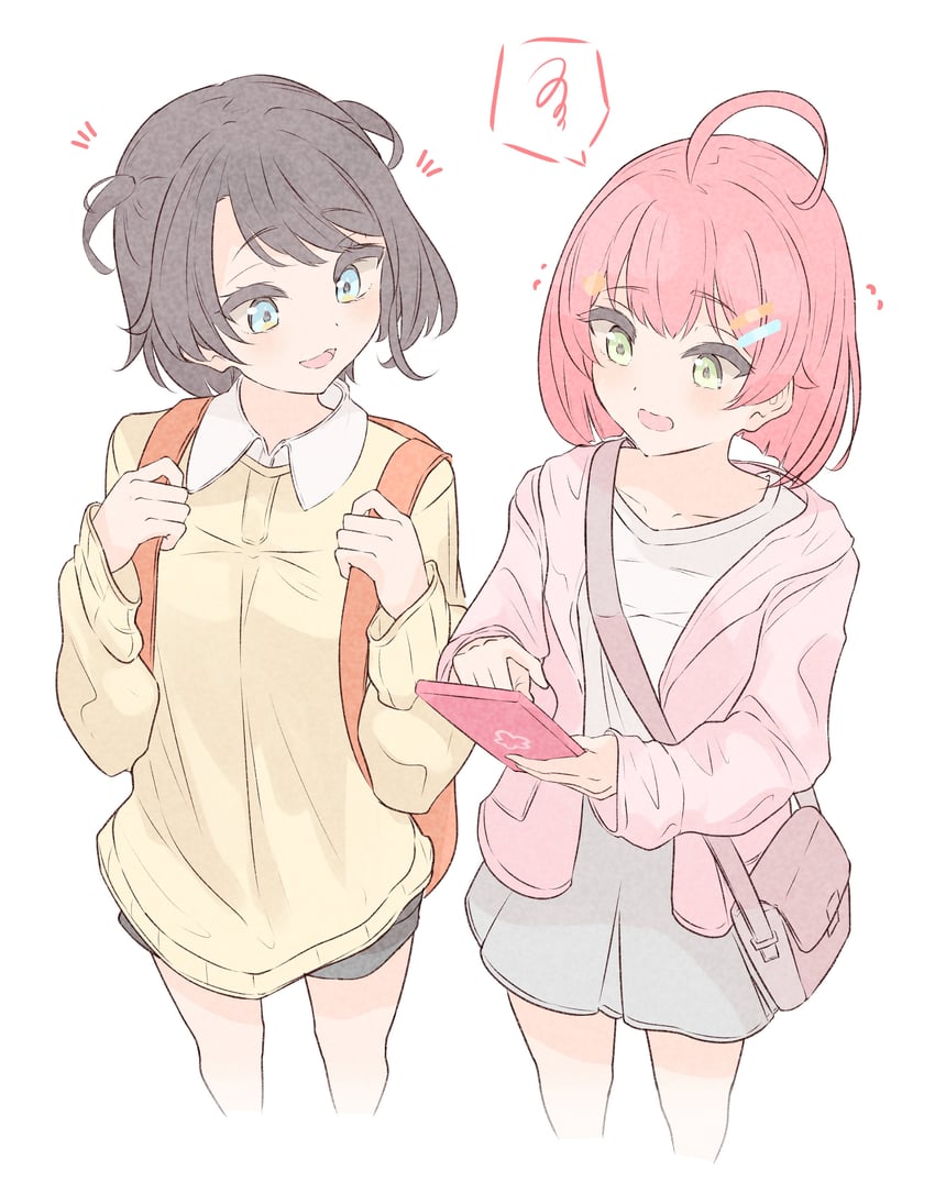 sakura miko and oozora subaru (hololive) drawn by nishiki_yuno
