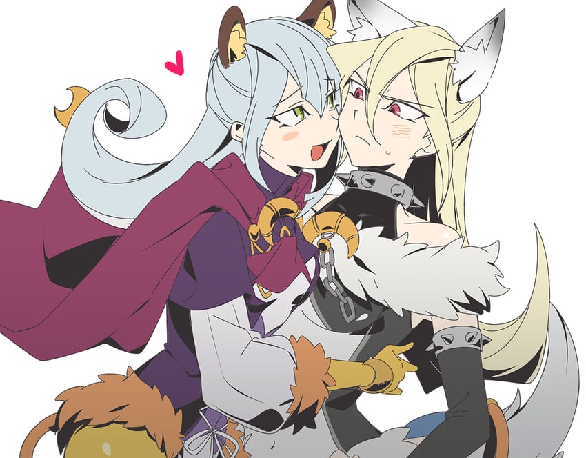 grace tyler, gloria tyler, lunalight silver hound, and lunalight gold leo (yu-gi-oh! and 1 more) drawn by 3_ma_me