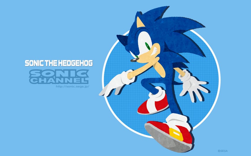 sonic the hedgehog (sonic and 1 more) drawn by uekawa_yuji