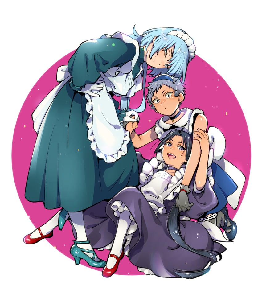 houjou tokiyuki, fubuki, and nezu kojirou (nige jouzu no wakagimi) drawn by saida_nika