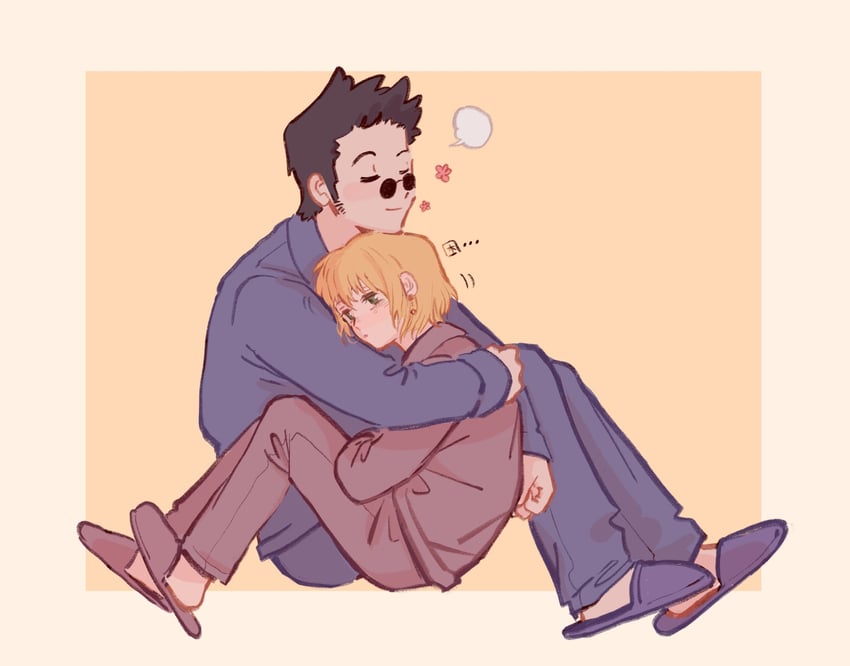kurapika and leorio paladiknight (hunter x hunter) drawn by ik18166181ik