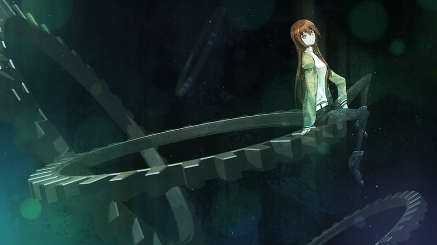 makise kurisu (steins;gate and 1 more) drawn by huke