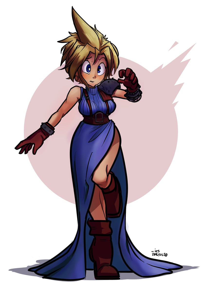 cloud strife (final fantasy and 1 more) drawn by ian_samson
