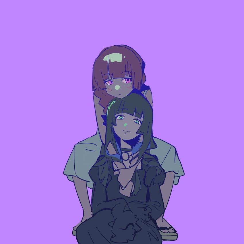 hiroi kikuri and pa-san (bocchi the rock!) drawn by huang_ya_cai_rou_si_chao_niangao