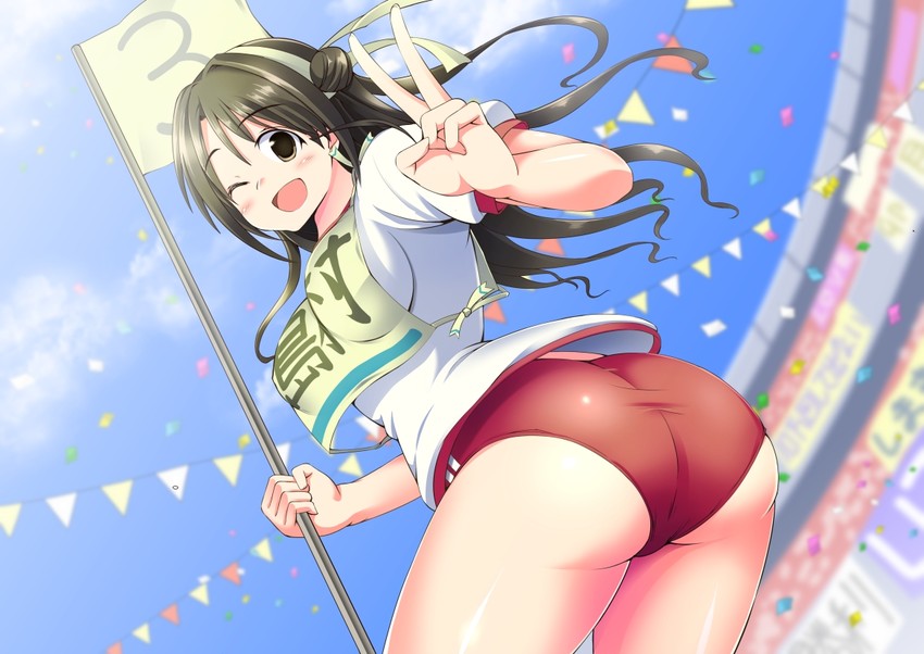 shimamura uzuki (idolmaster and 1 more) drawn by ment