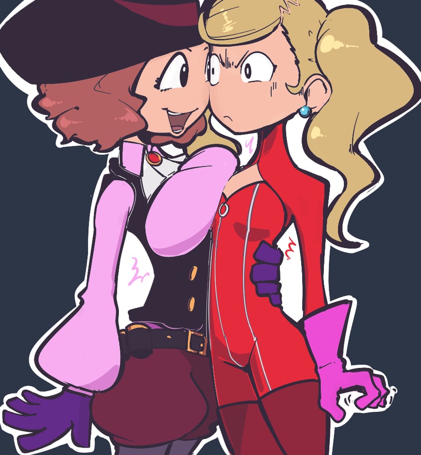 takamaki anne and okumura haru (persona and 2 more) drawn by plow_(witch_parfait)