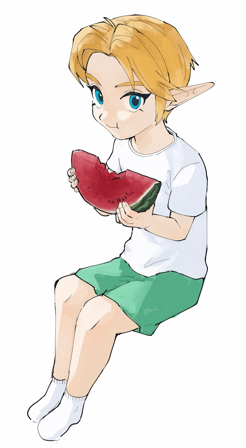 link and young link (the legend of zelda and 1 more) drawn by yamori_(yamoooon21)