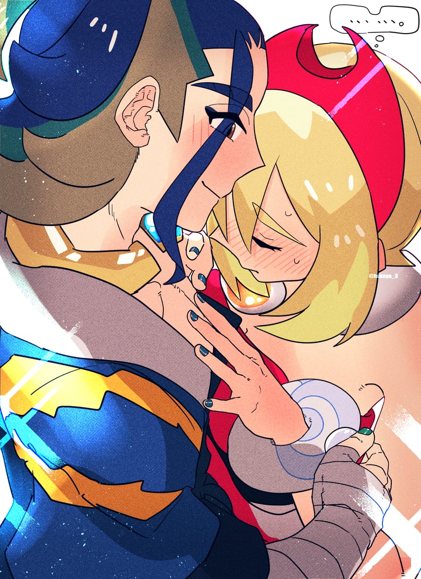 irida and adaman (pokemon and 1 more) drawn by hakoya