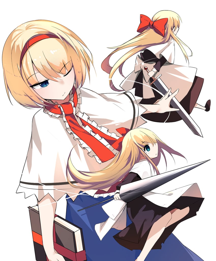 alice margatroid and shanghai doll (touhou) drawn by cement_(pixiv54792882)