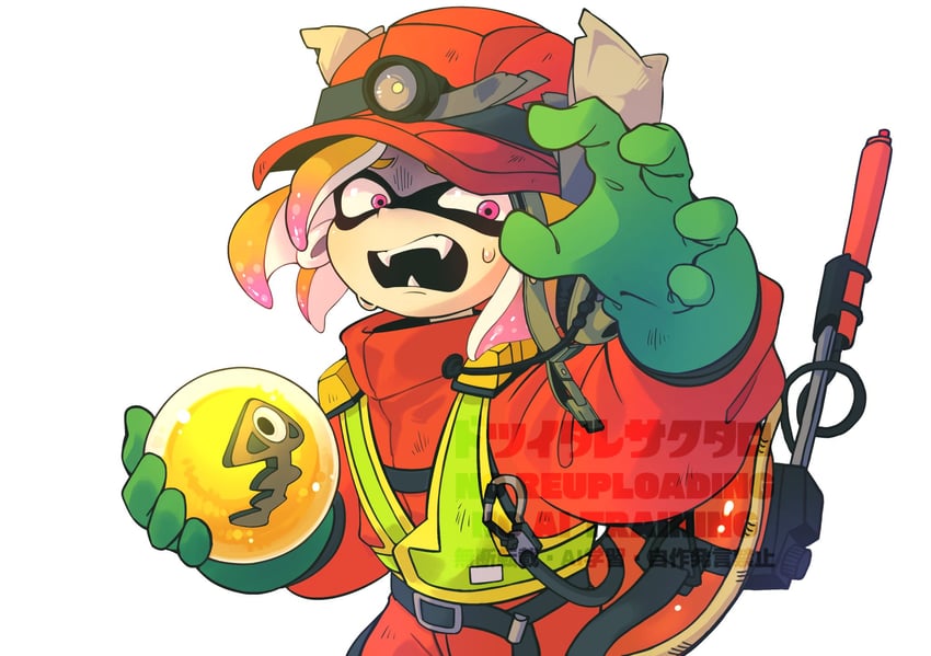 inkling player character and inkling boy (splatoon and 1 more) drawn by 39_uxue