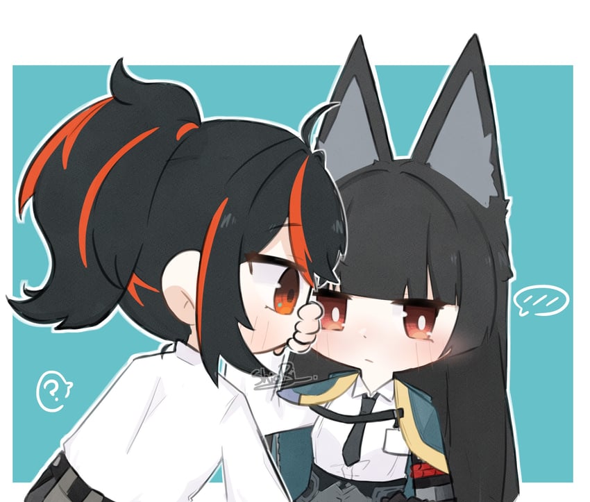 hoshimi miyabi and zhu yuan (zenless zone zero) drawn by shiio_rii