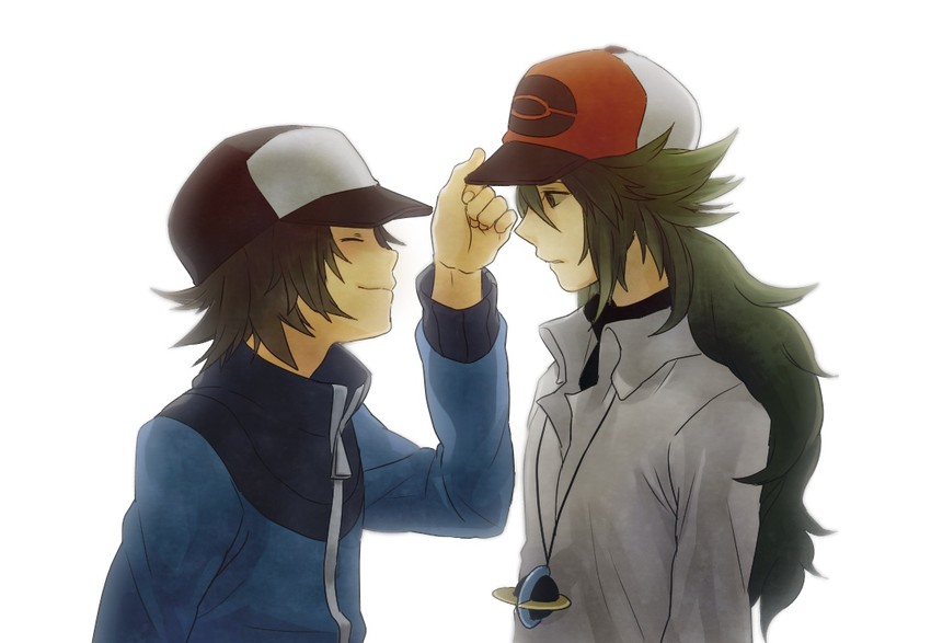 hilbert and n (pokemon and 1 more) drawn by asa_(oaasvxr)