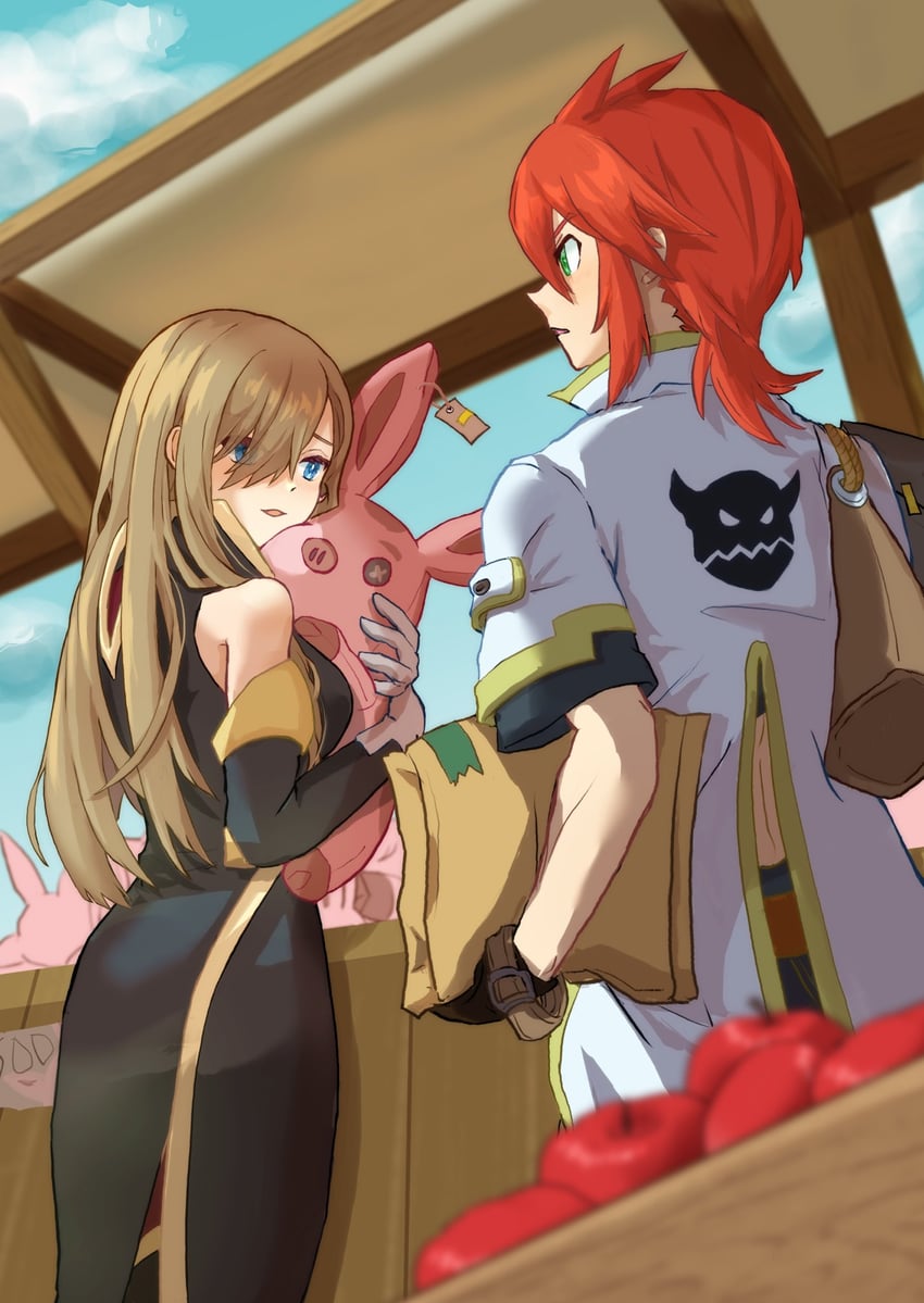 tear grants and luke fon fabre (tales of and 1 more) drawn by komegura