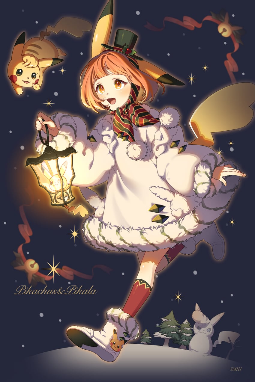 pikachu and pikala (pokemon and 1 more) drawn by shi_mohaji