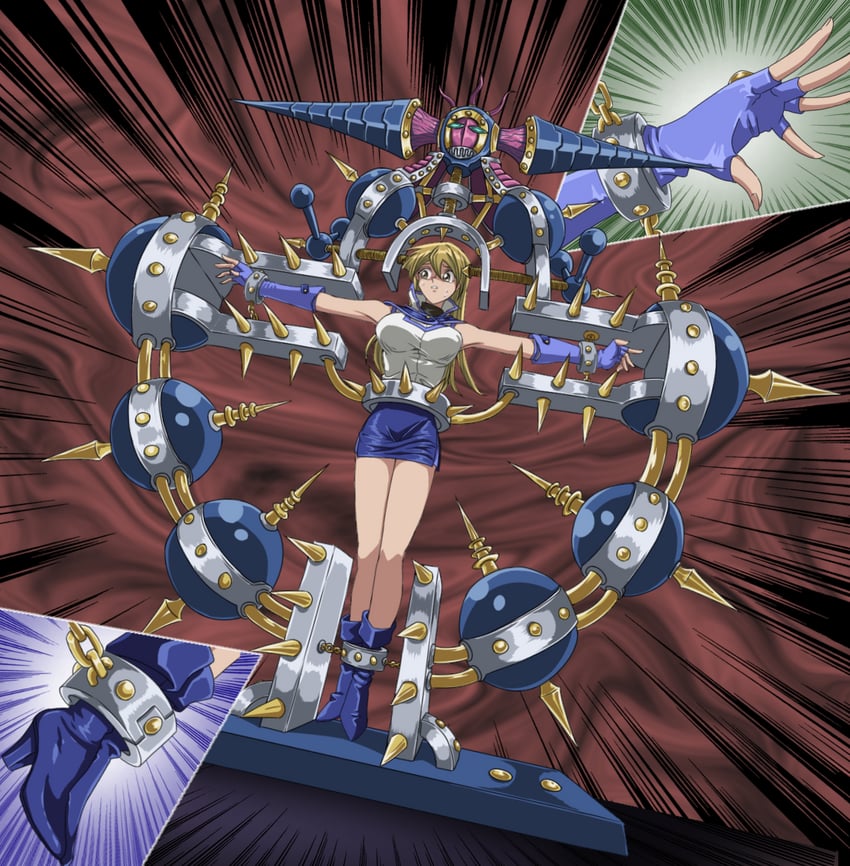 tenjouin asuka, byser shock, and viser des (yu-gi-oh! and 1 more) drawn by sakura_painter