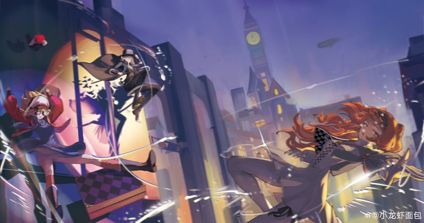 vertin, sonetto, regulus, and apple (reverse:1999) drawn by xiao_longxia_mianbao