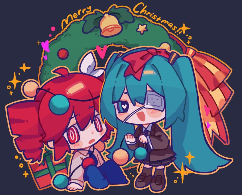 hatsune miku and kasane teto (vocaloid and 4 more) drawn by moochaakaka