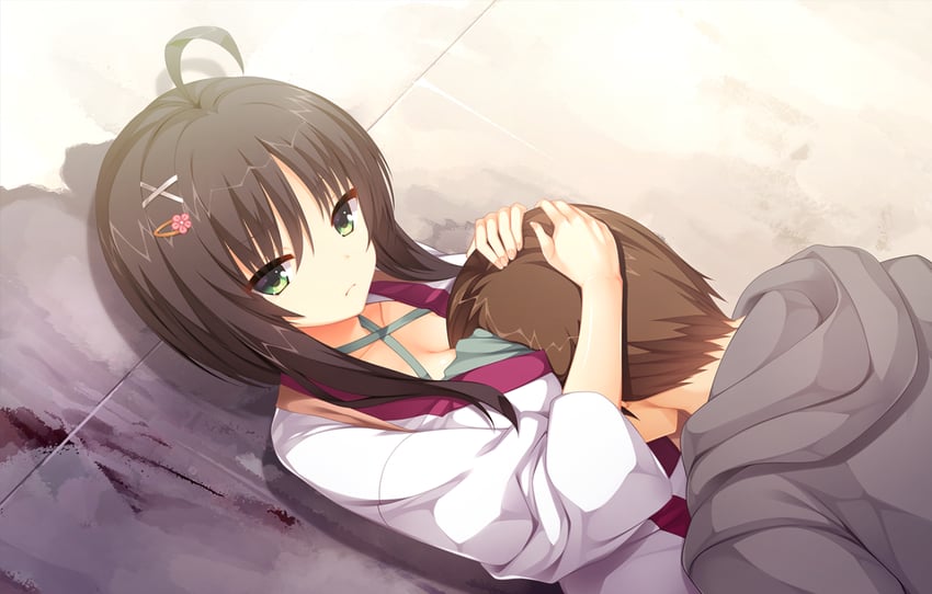 hitachi mako and arichi masaomi (senren banka and 1 more) drawn by muririn