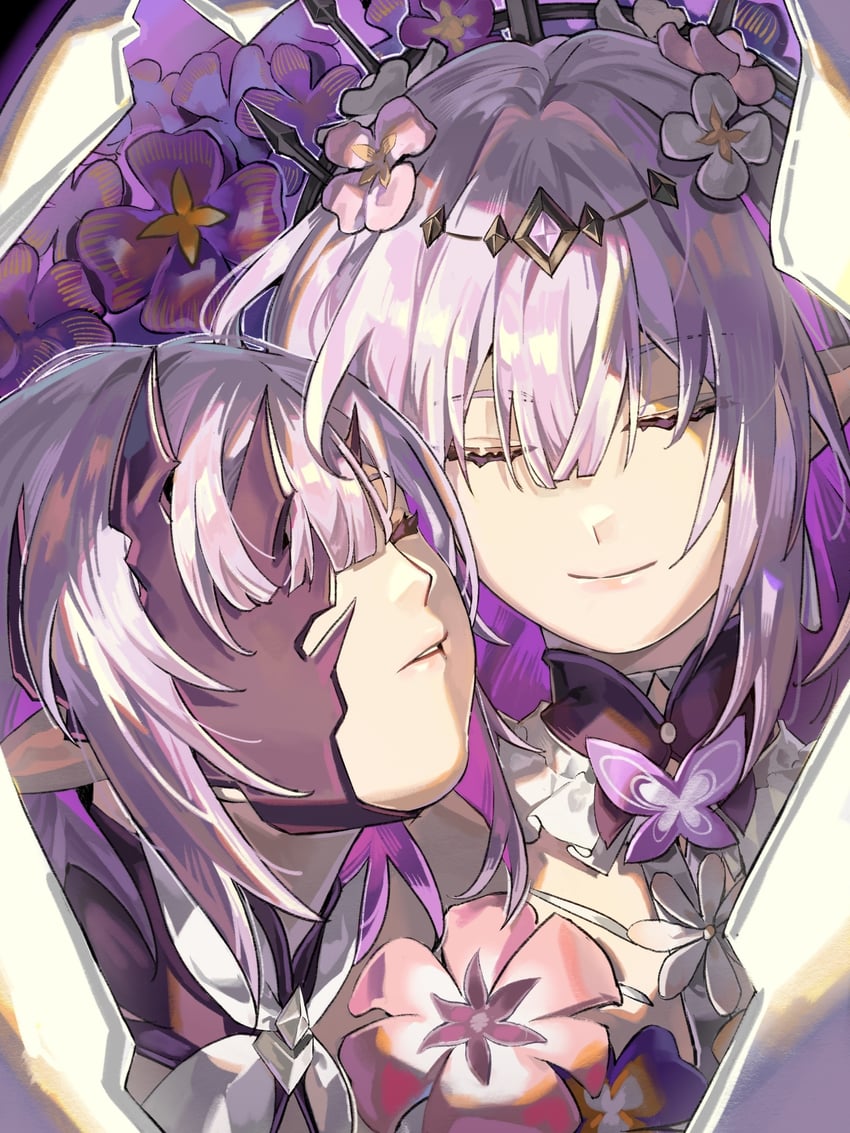castorice and polyxia (honkai and 1 more) drawn by yuanqing73