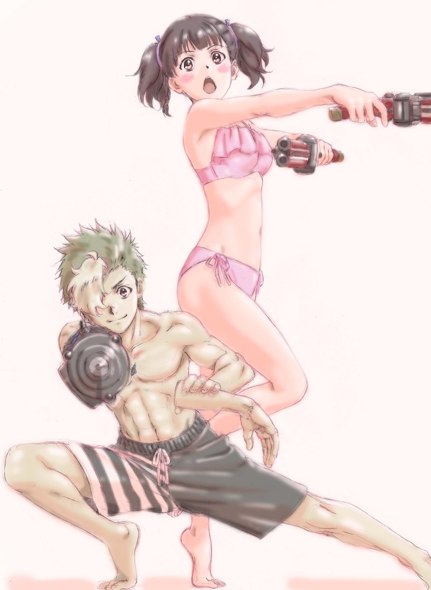 mumei and ikoma (koutetsujou no kabaneri) drawn by asano_kyouji