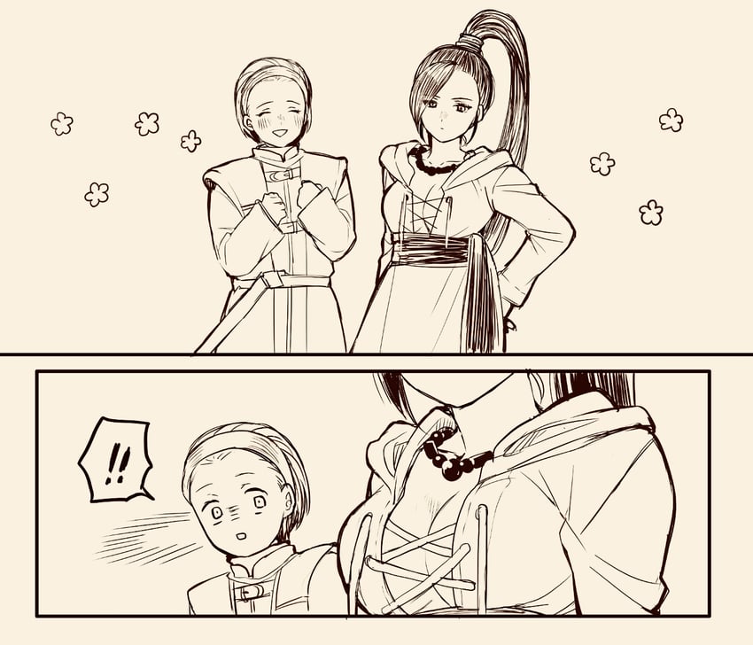 hero, martina, camus, and senya (dragon quest and 1 more) drawn by kimidori_(kimidoriri)