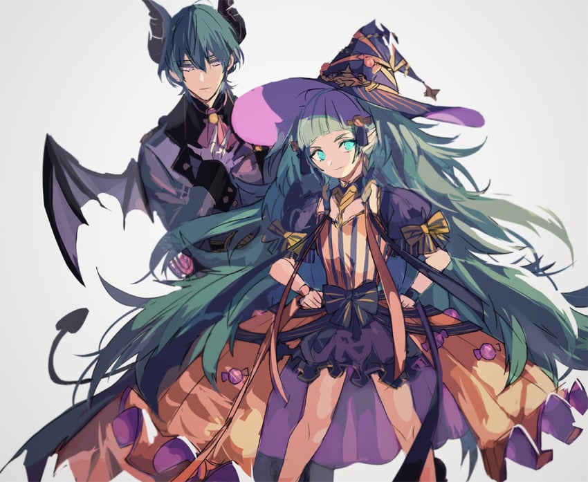 male byleth and sothis (fire emblem and 2 more) drawn by tsukimura_noe
