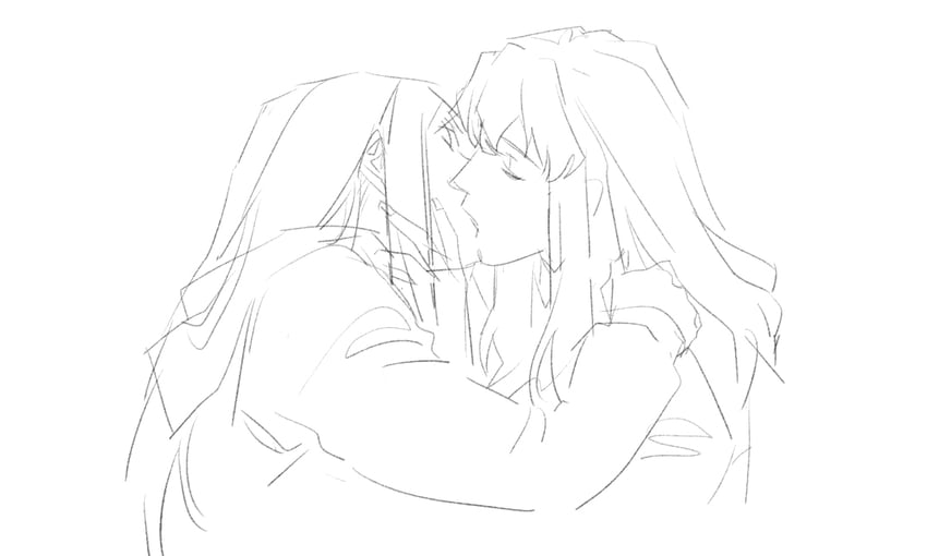 kuga natsuki and fujino shizuru (my-hime) drawn by guri_gom