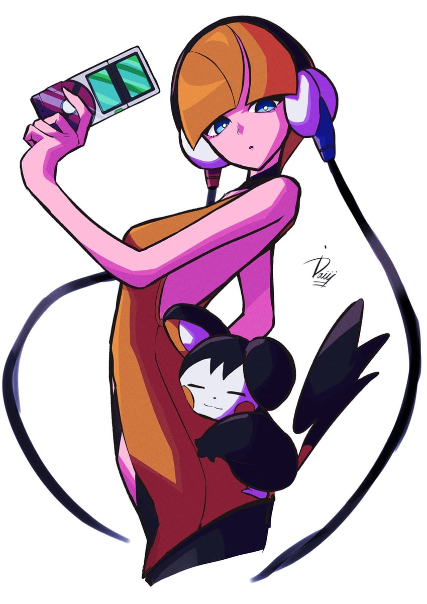 elesa and emolga (pokemon and 1 more) drawn by ida_(idalol490)