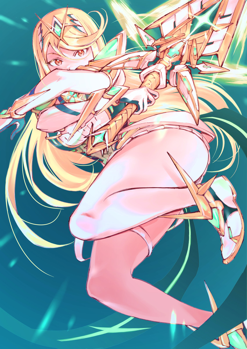 mythra (xenoblade chronicles and 1 more) drawn by ug333333