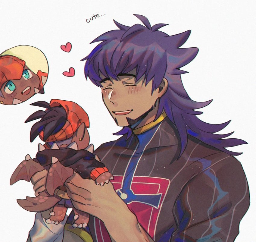 leon and raihan (pokemon and 1 more) drawn by chiyo_(miichiyochin)