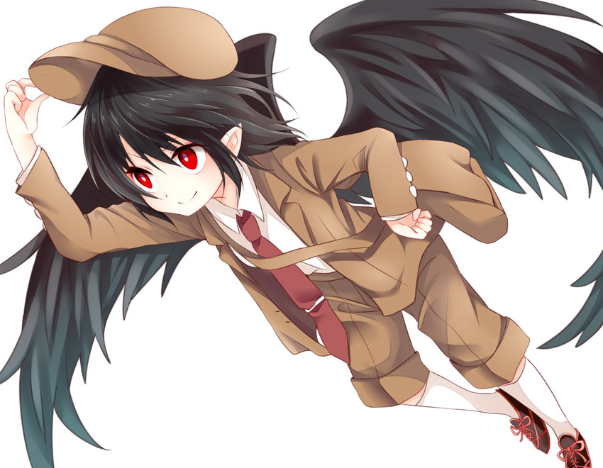shameimaru aya (touhou and 1 more) drawn by chikuwa_savy