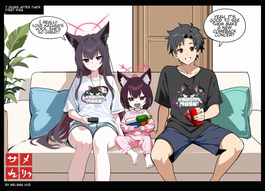 sensei and yukino (blue archive and 1 more) drawn by melissa_v2