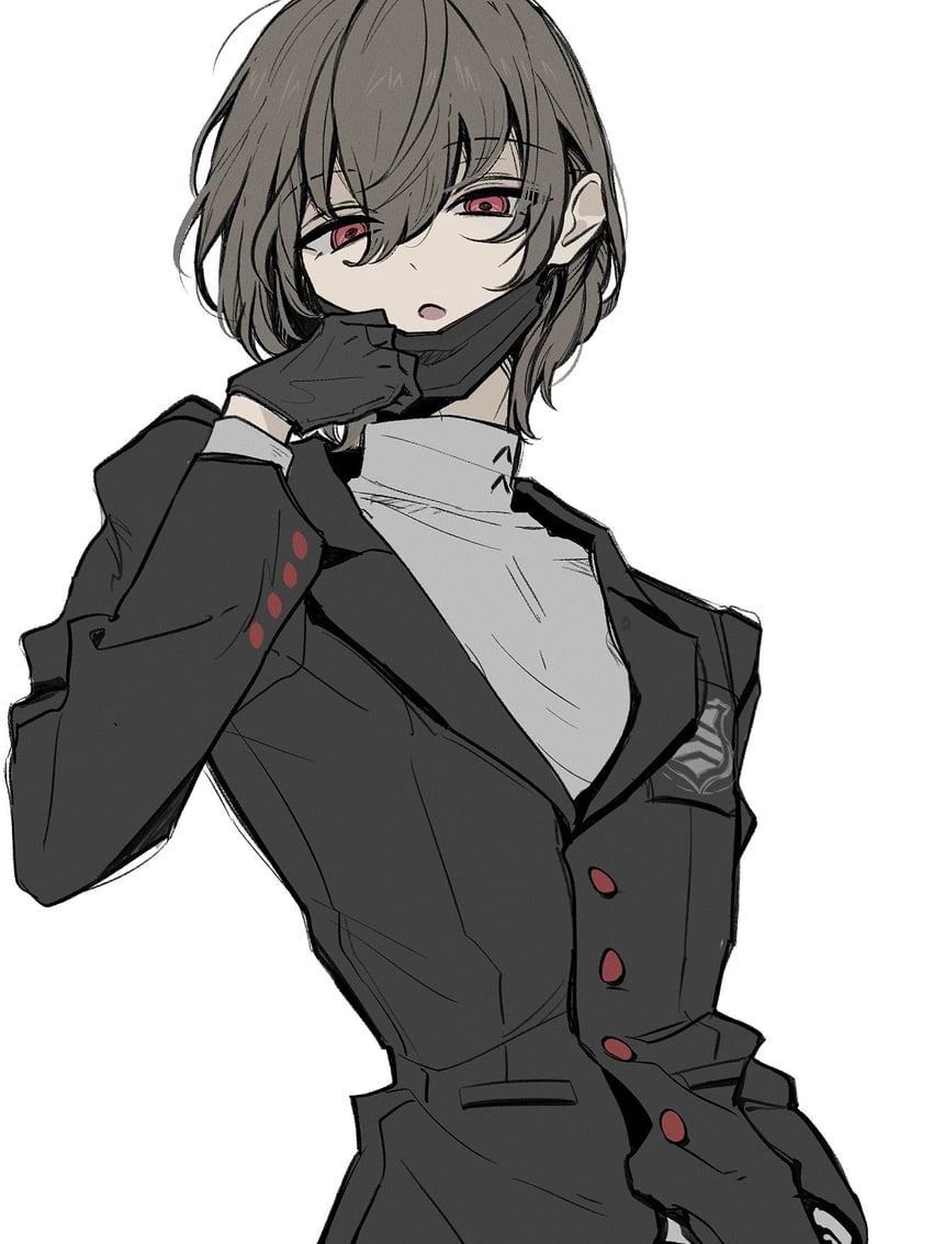 akechi gorou (persona and 1 more) drawn by sapoisfree