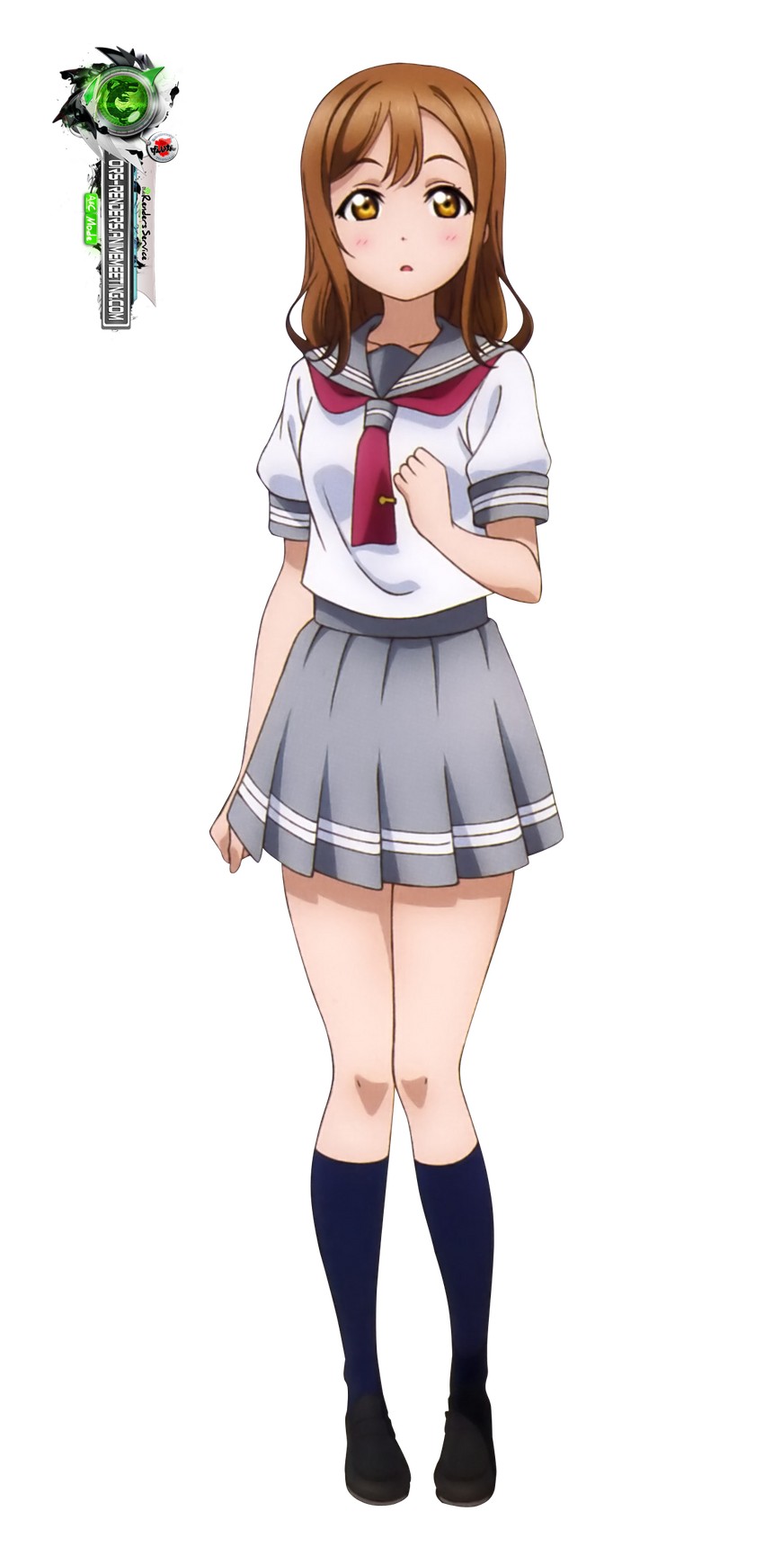 kunikida hanamaru (love live! and 1 more) drawn by ors_anime_renders