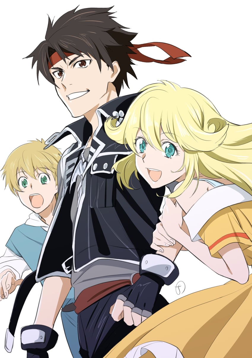 orphen, cleo everlastin, and majic lin (majutsushi orphen) drawn by kobayashi_chizuru