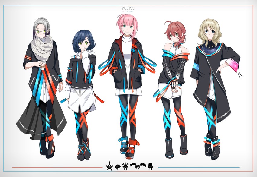 zero two, ichigo, kokoro, miku, and ikuno (darling in the franxx) drawn by yuuta_(yuuta0312)