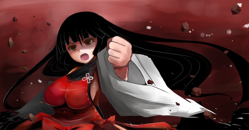 sendai hakurei no miko (original and 2 more) drawn by arano_oki