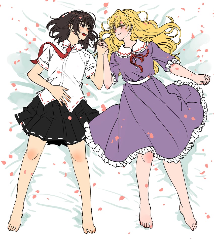 usami renko and maribel hearn (touhou) drawn by kuya_(hey36253625)