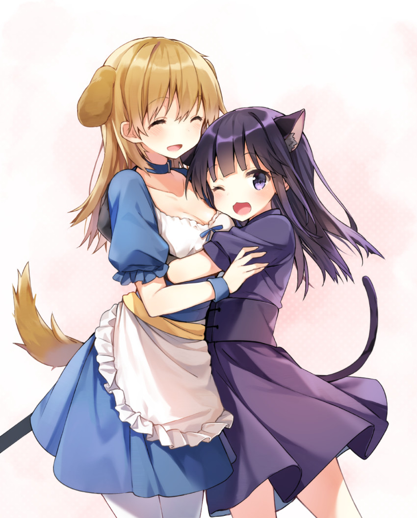 yamada aoi and todoroki yachiyo (working!!) drawn by shnva