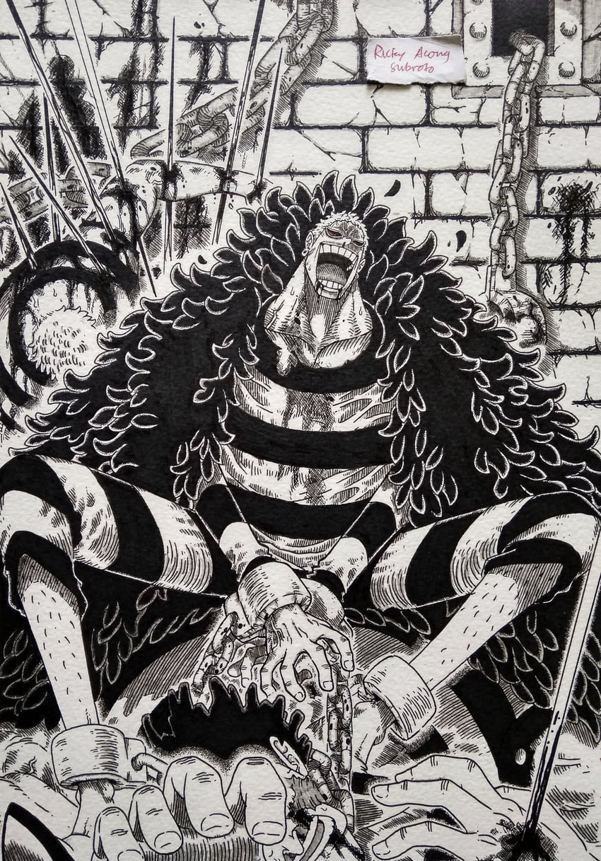 donquixote doflamingo (one piece) drawn by mas_ricky_acong_subroto