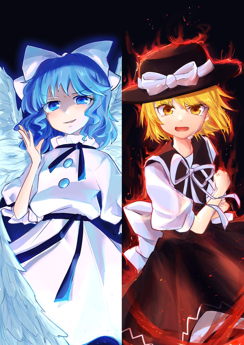 mai and yuki (touhou and 1 more) drawn by uzumibi