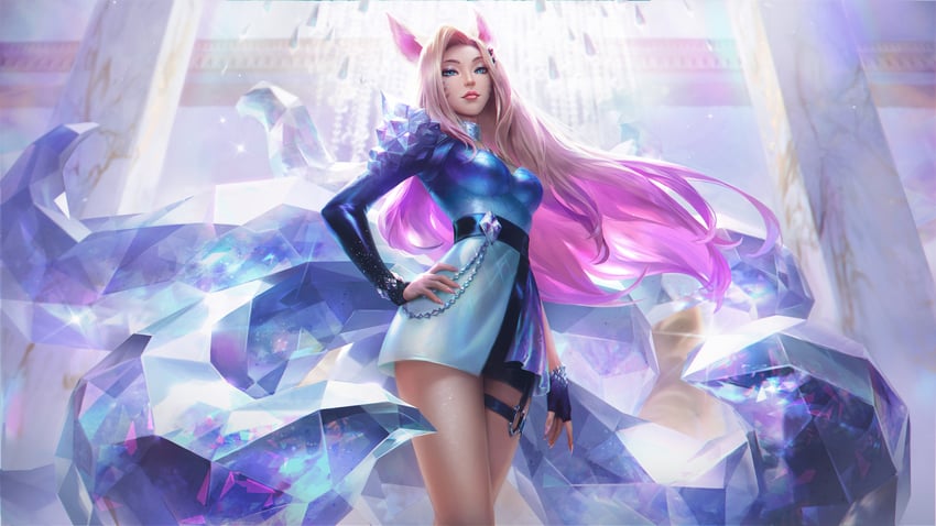 ahri and k/da all out ahri (league of legends)