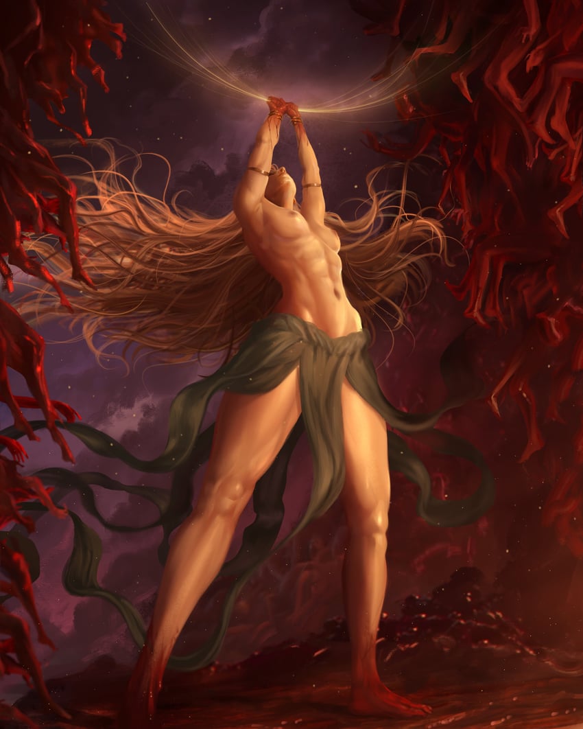 queen marika the eternal (elden ring and 1 more) drawn by caio_santos