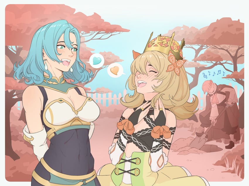 celine, chloe, and alfred (fire emblem and 1 more) drawn by sgtthundersmack