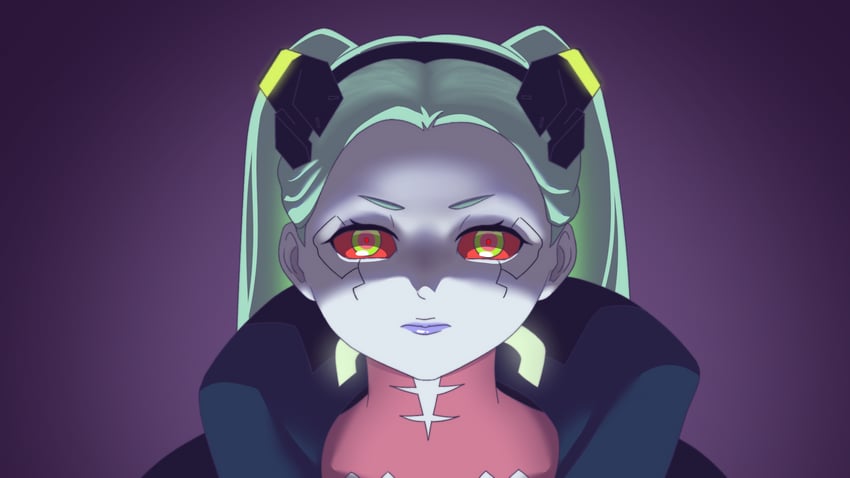rebecca (cyberpunk and 1 more) drawn by okok_conan